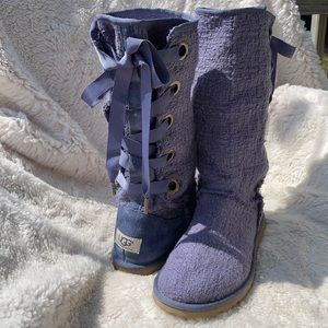 *New* UGG Women’s Heirloom Lace Up Boots | Purple